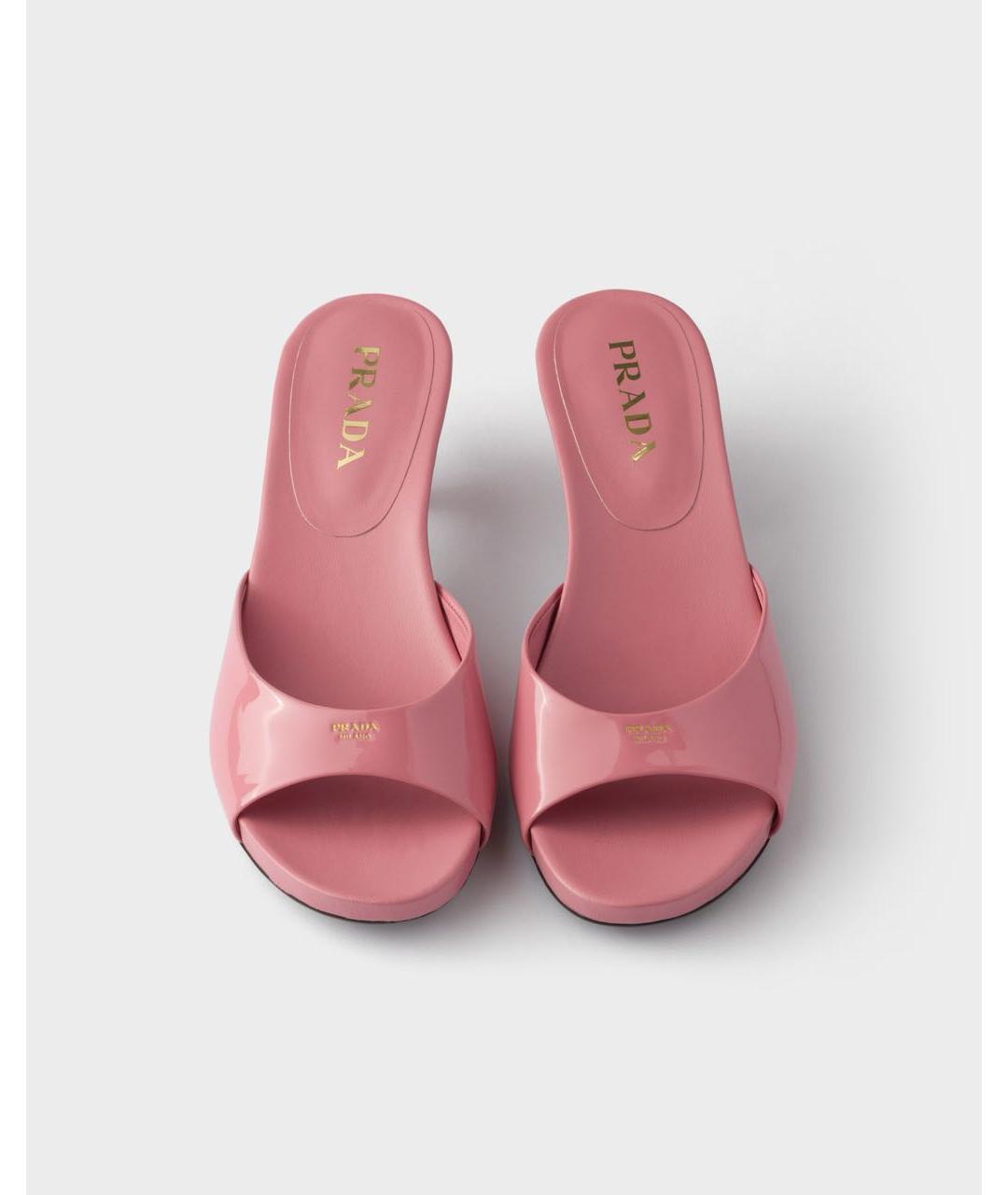 PRADA Розовые босоножки, фото 3