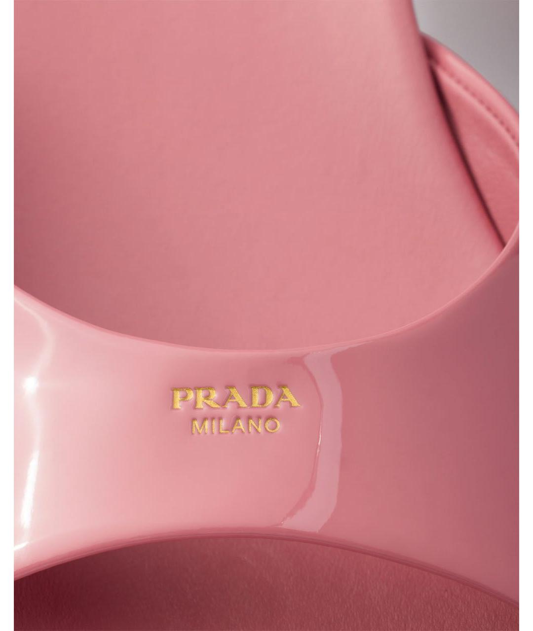 PRADA Розовые босоножки, фото 5