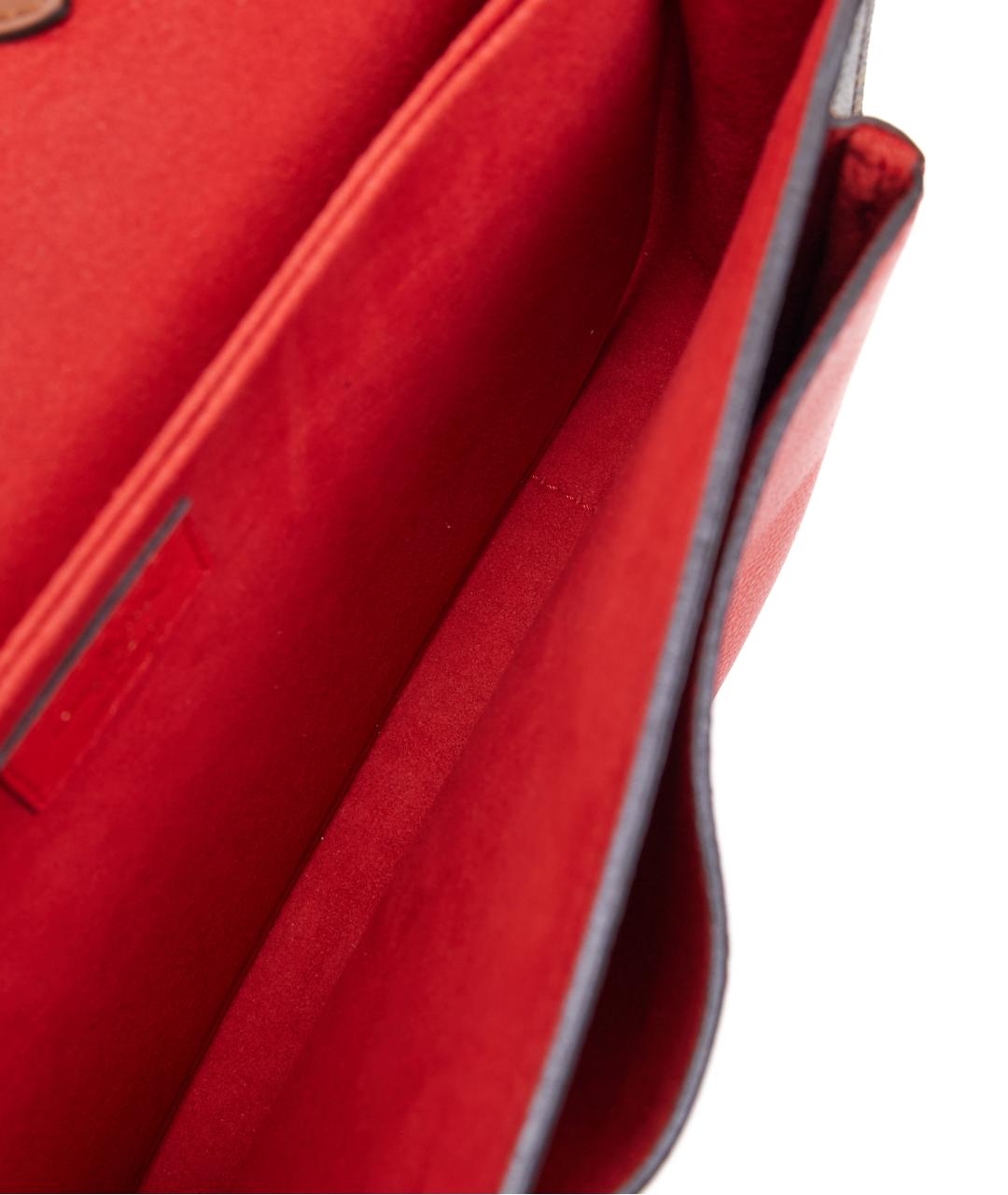 LOUIS VUITTON Коричневая кожаная сумка с короткими ручками, фото 8