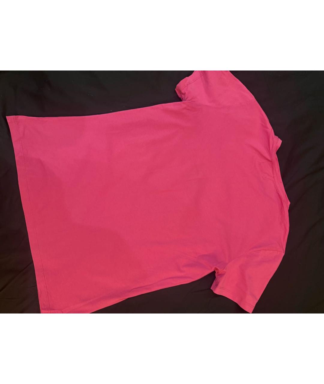 BALMAIN Розовая хлопковая футболка, фото 2