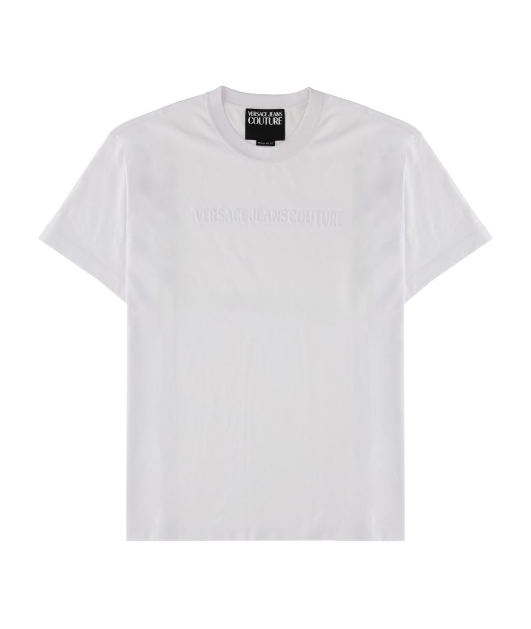 VERSACE JEANS COUTURE Белая хлопковая футболка, фото 1