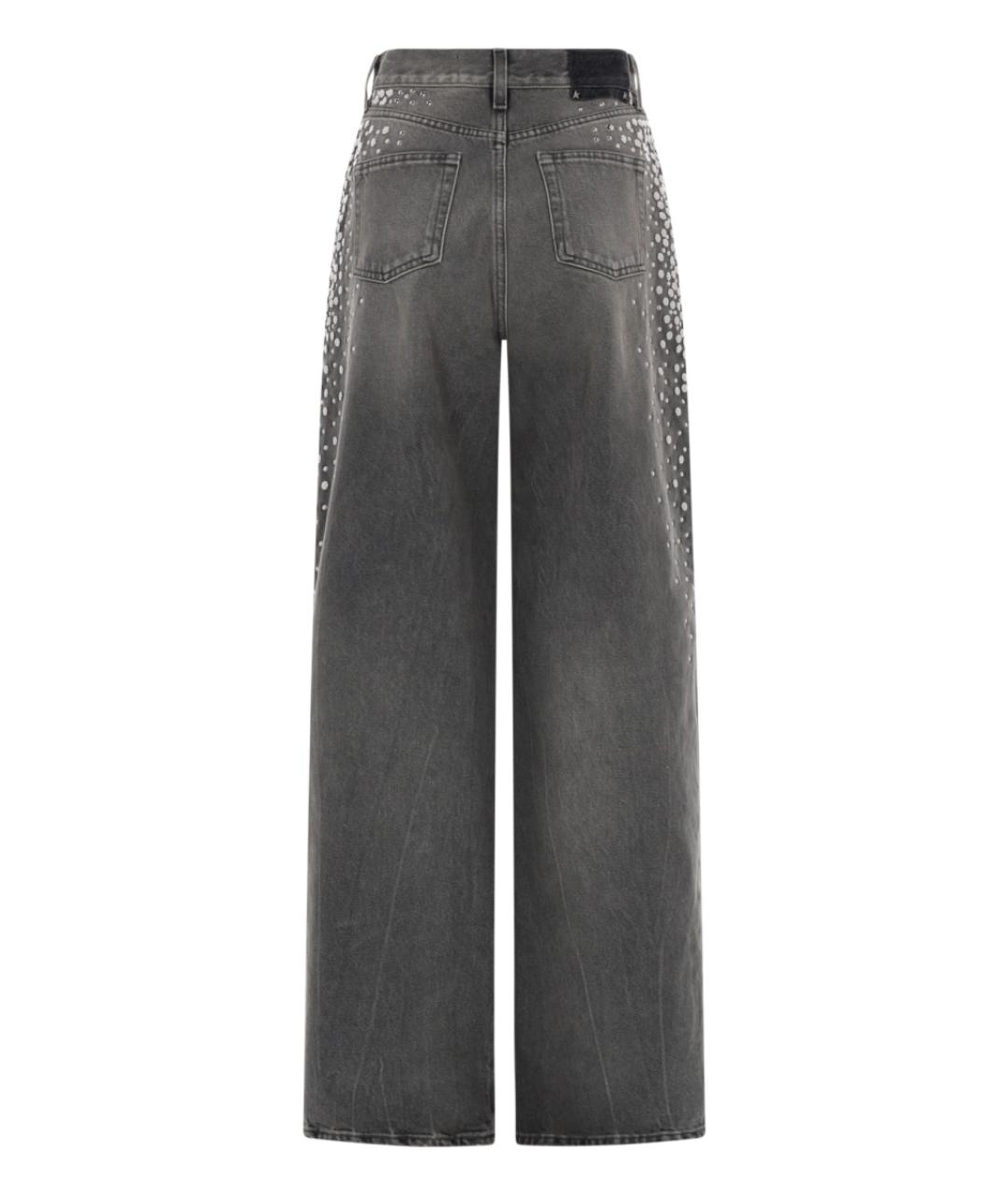 GOLDEN GOOSE DELUXE BRAND Серые хлопковые прямые джинсы, фото 2