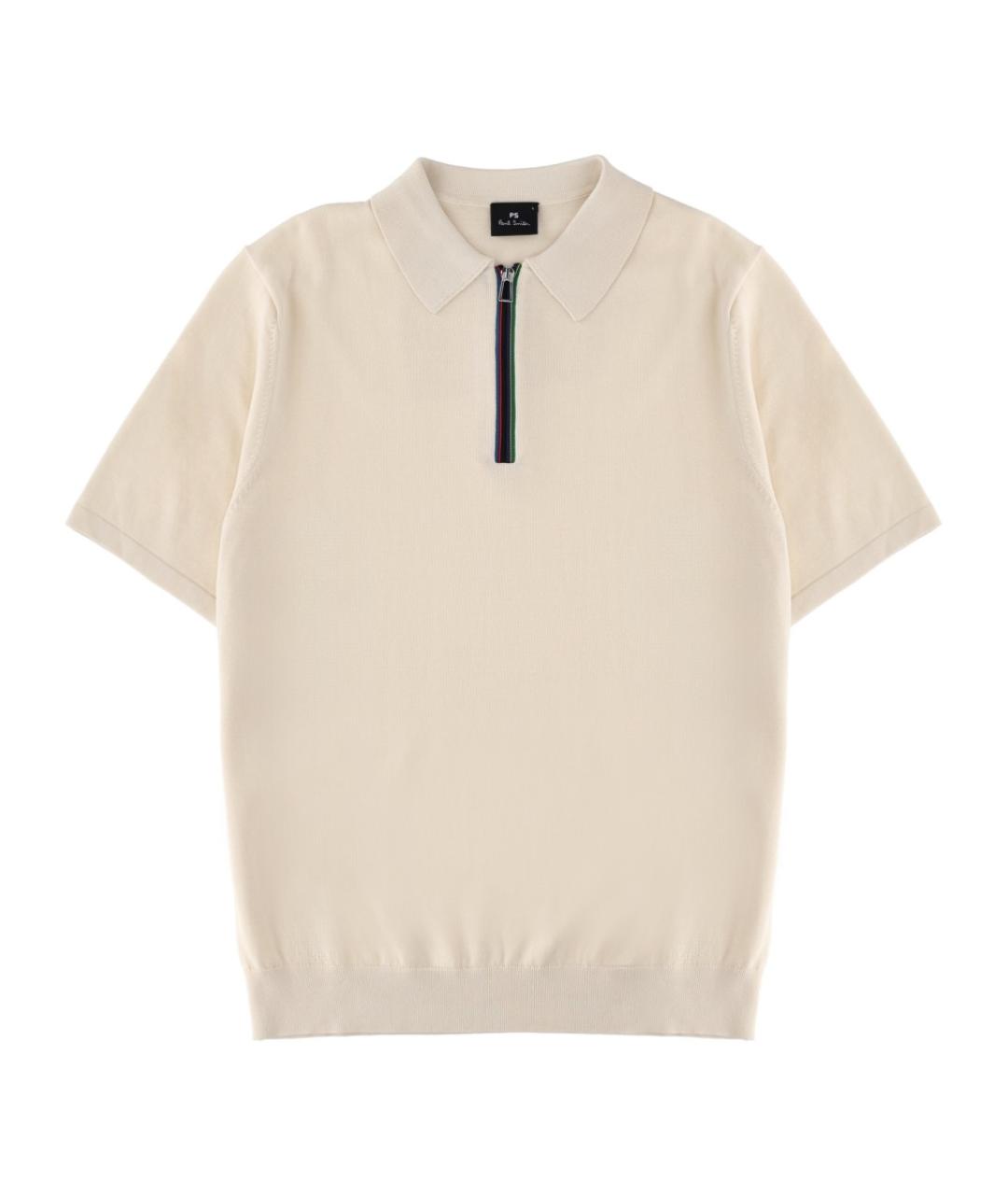 PS BY PAUL SMITH Белое хлопковое поло с коротким рукавом, фото 1