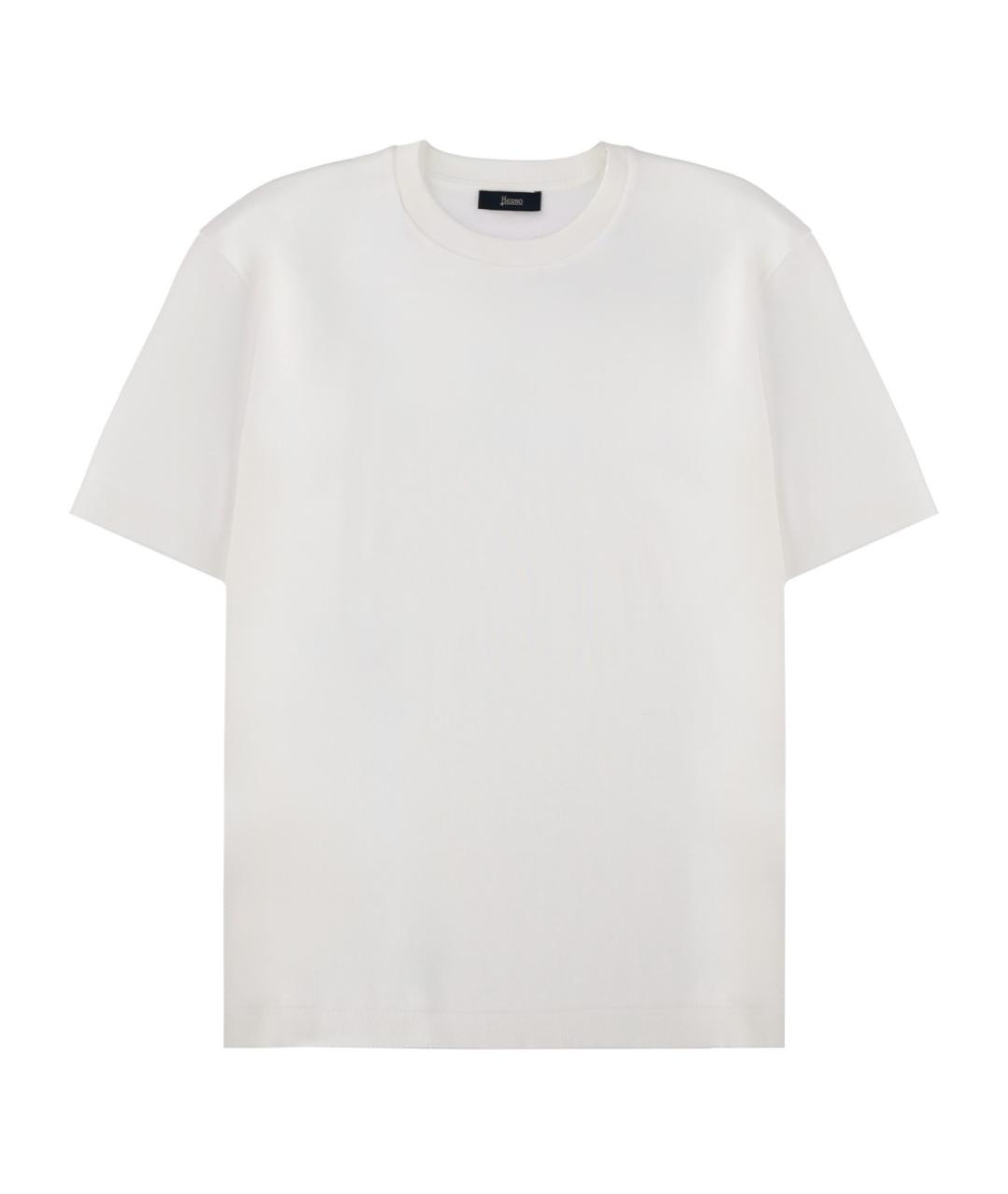 HERNO Белая хлопковая футболка, фото 1