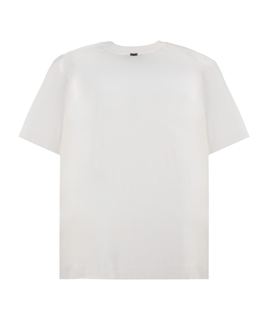 HERNO Белая хлопковая футболка, фото 2
