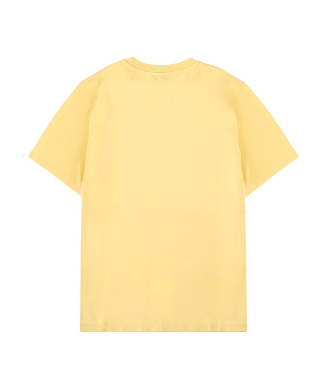 A.P.C. Желтая хлопковая футболка, фото 2