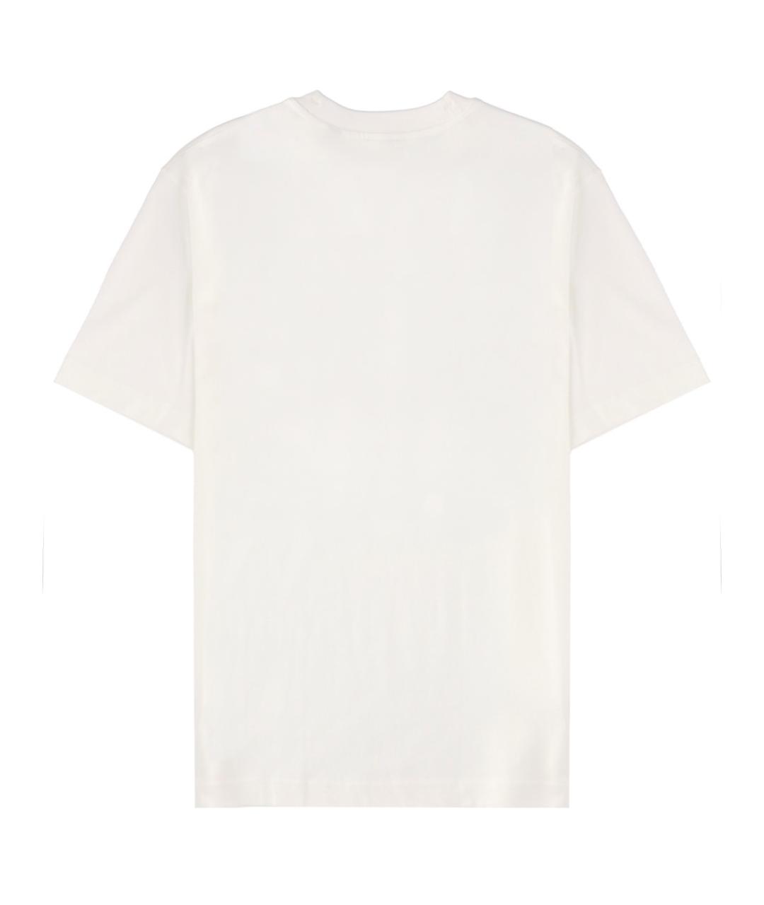 BURBERRY Белая хлопковая футболка, фото 2