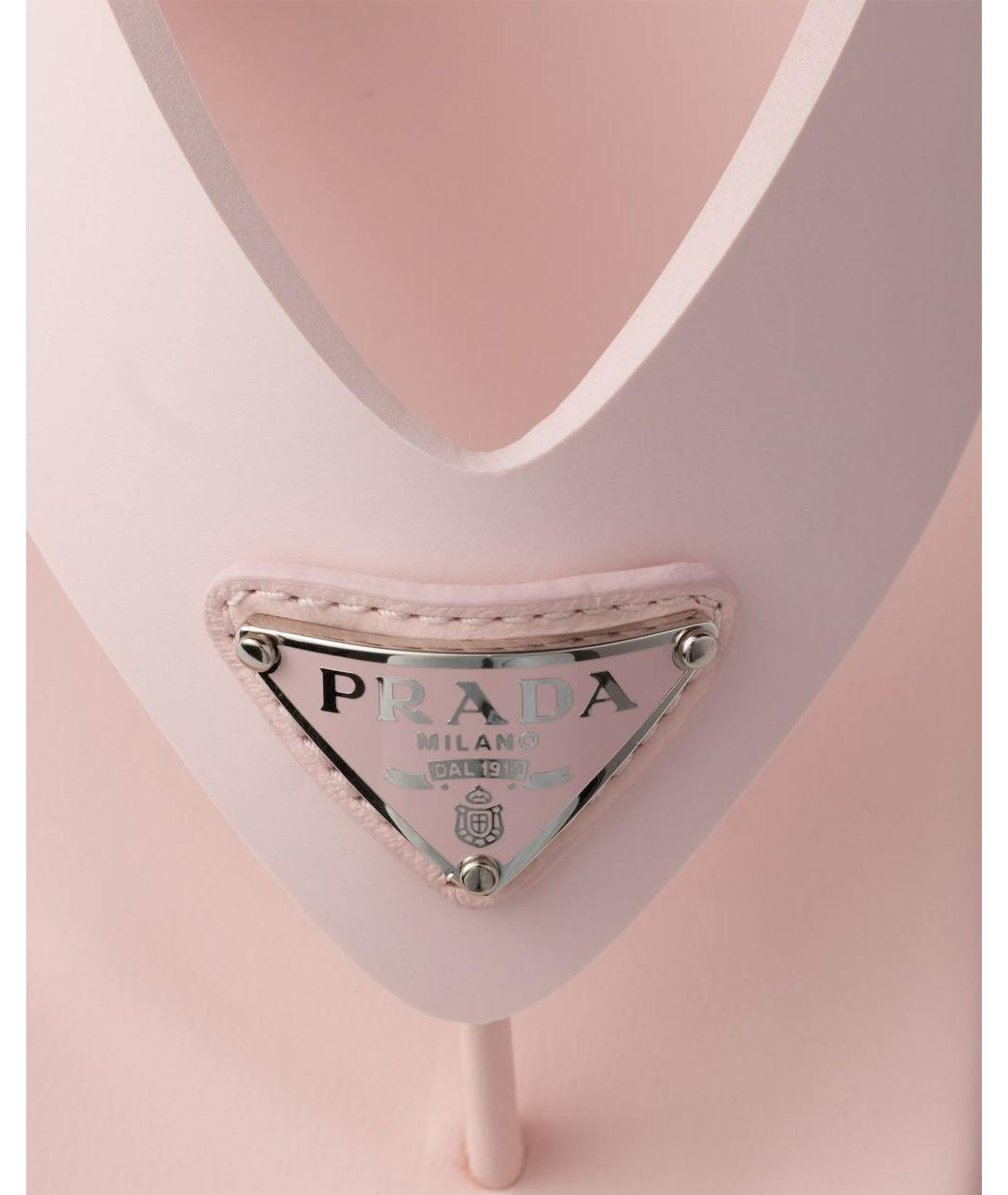 PRADA Розовые сандалии, фото 5
