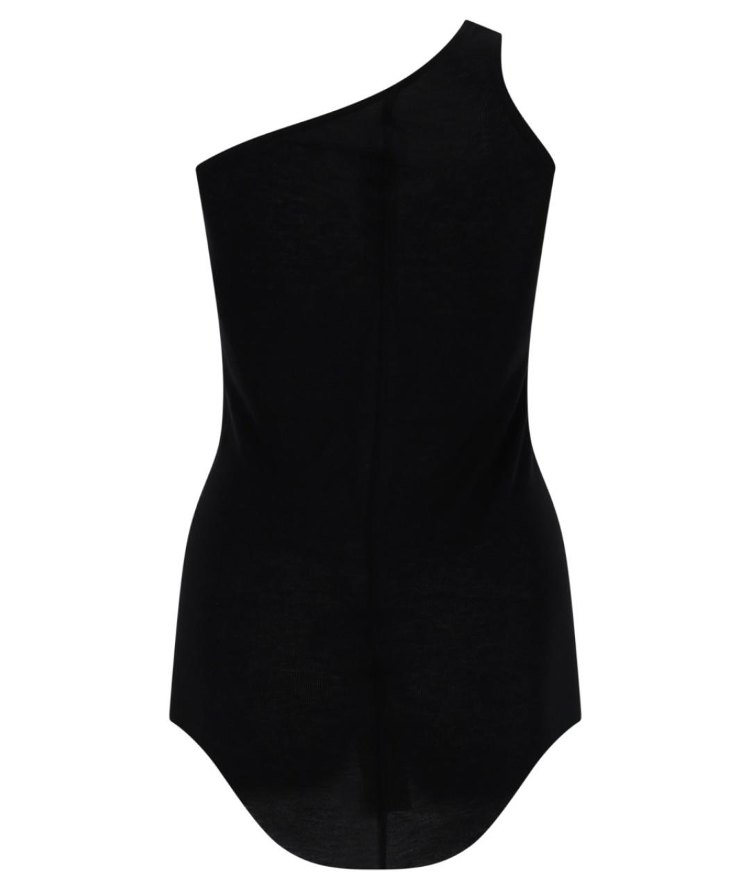 RICK OWENS Черное хлопковое боди, фото 3