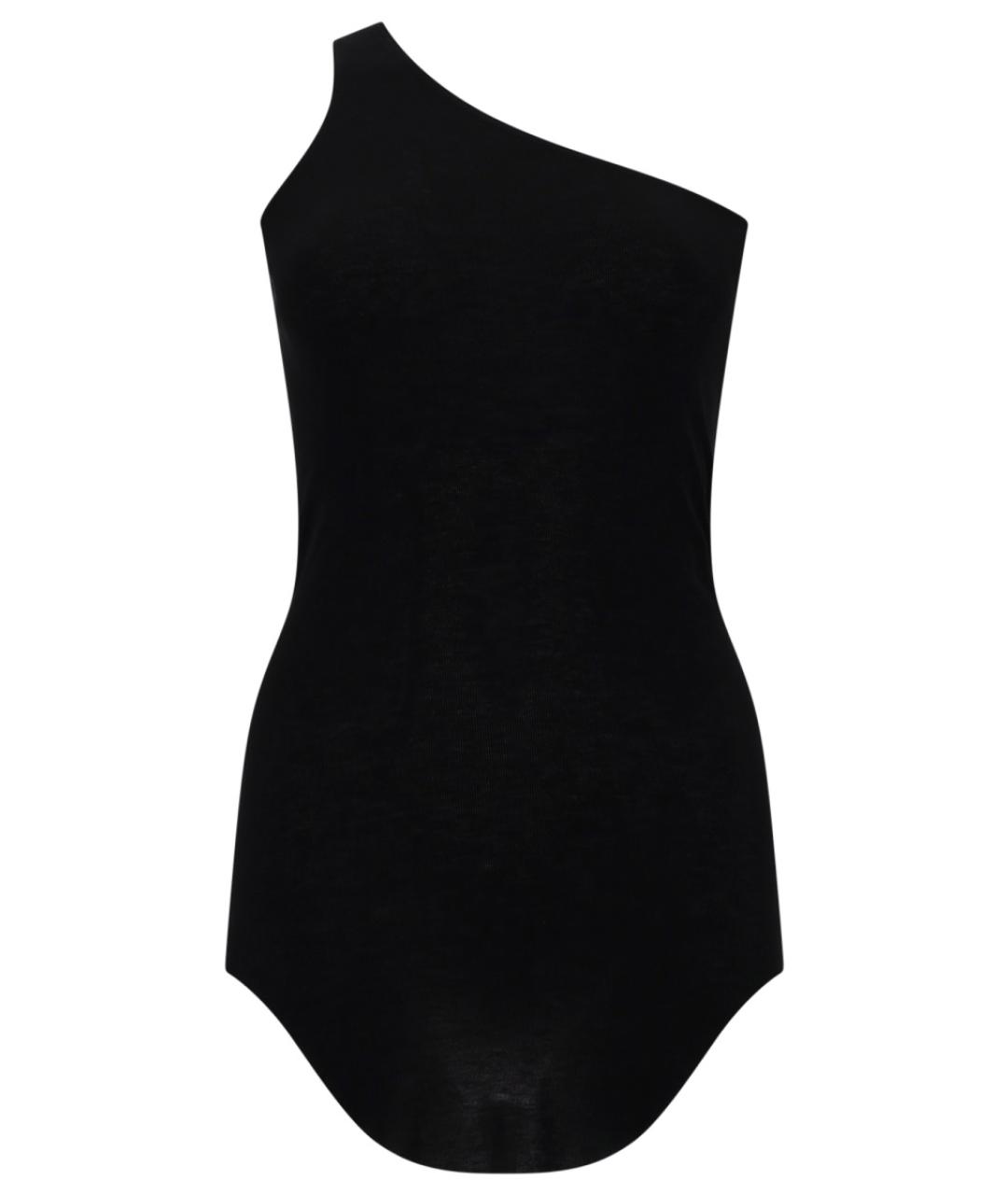 RICK OWENS Черное хлопковое боди, фото 1