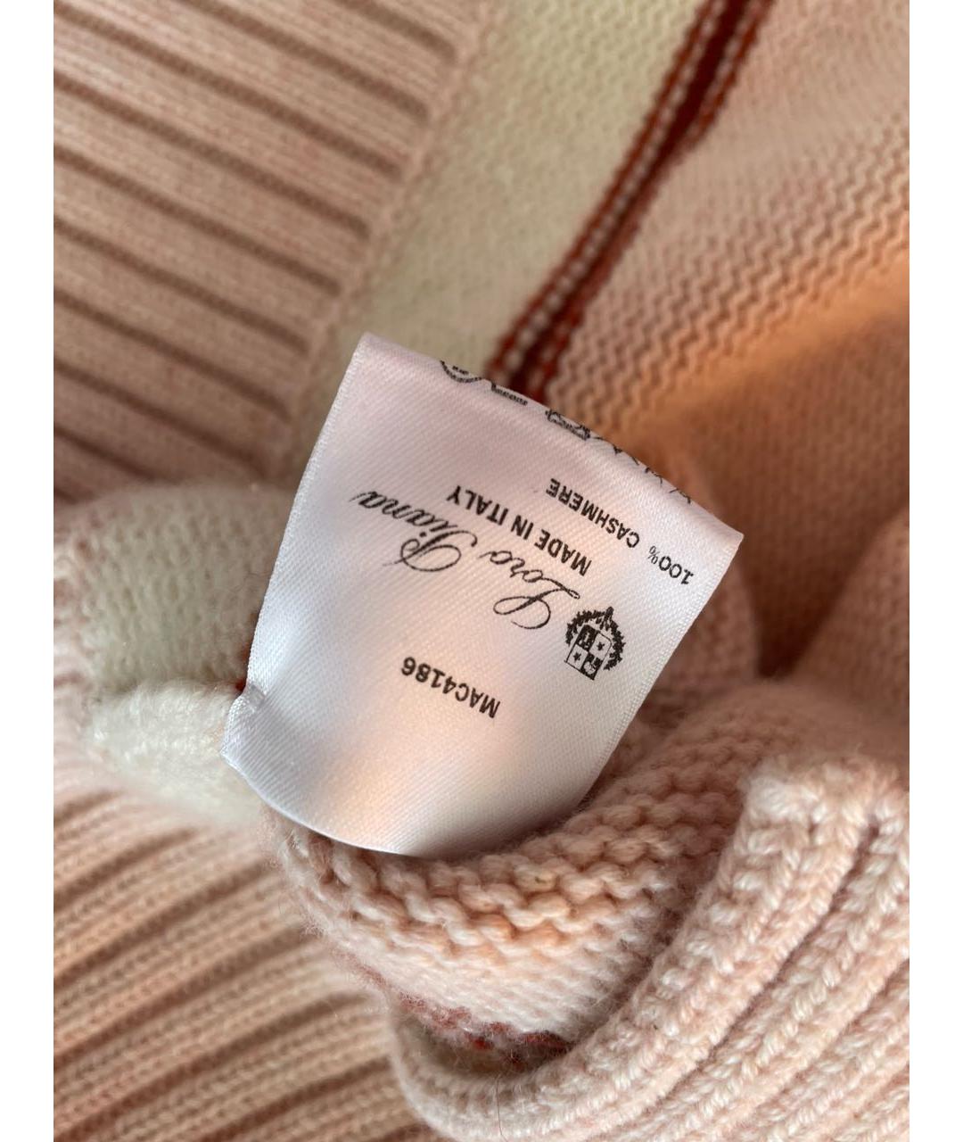 LORO PIANA Бежевый кашемировый джемпер / свитер, фото 7