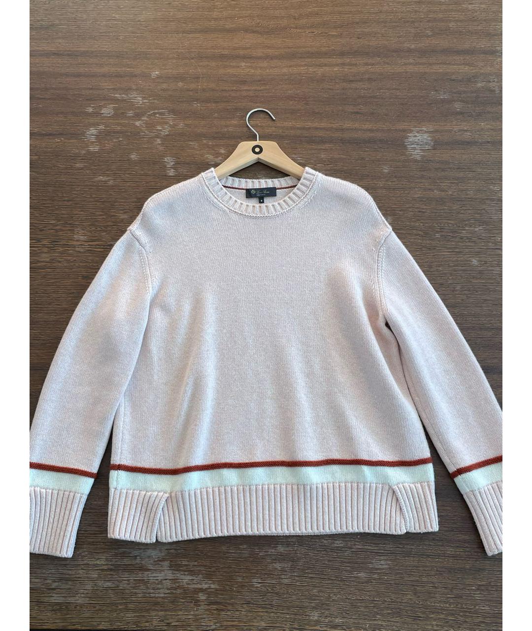 LORO PIANA Бежевый кашемировый джемпер / свитер, фото 9