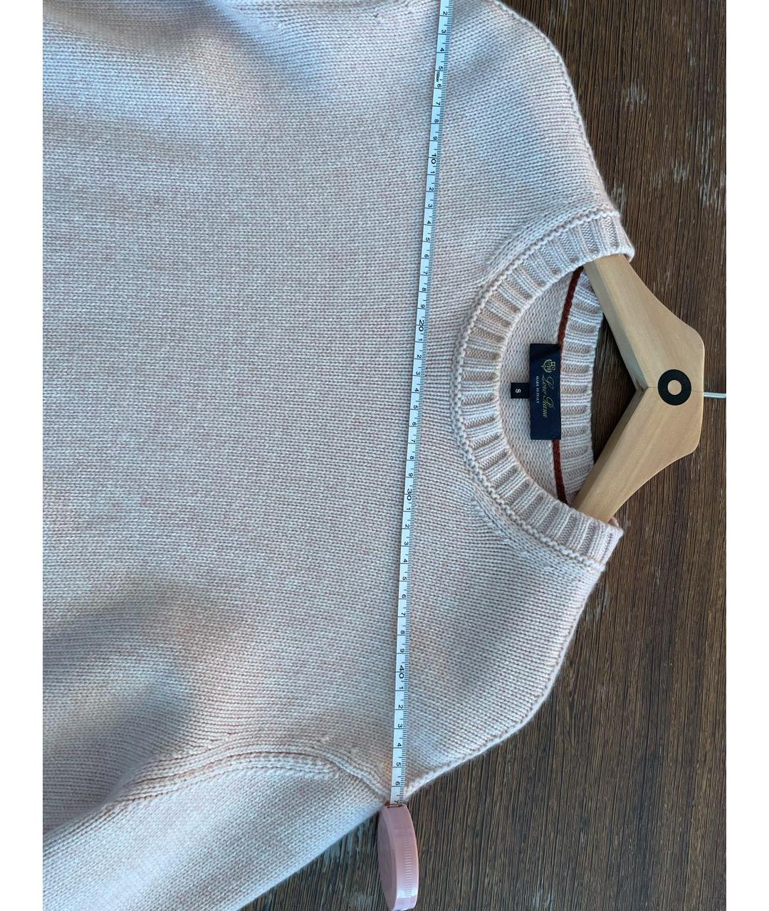 LORO PIANA Бежевый кашемировый джемпер / свитер, фото 6