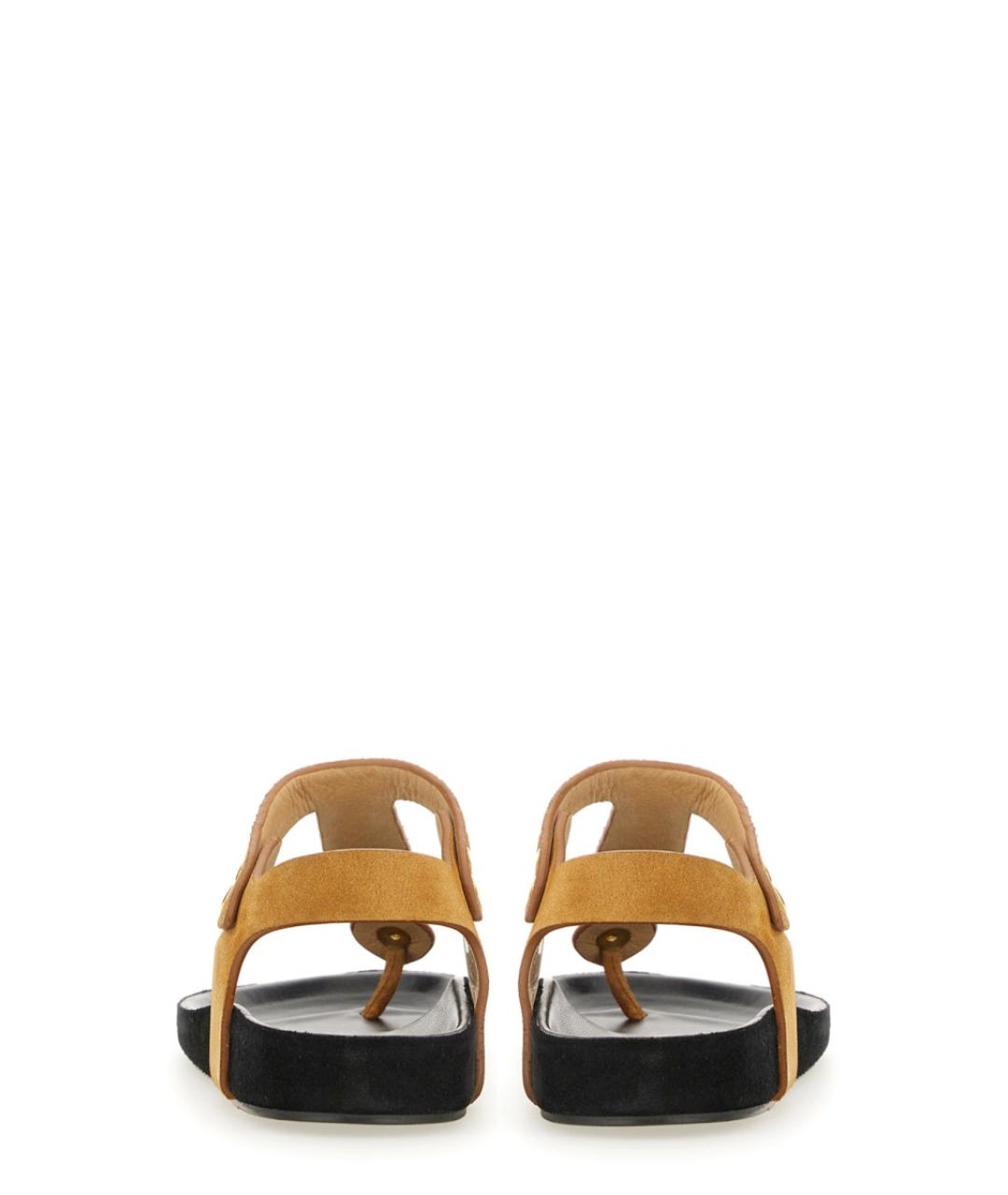 ISABEL MARANT Коричневые кожаные сандалии, фото 4