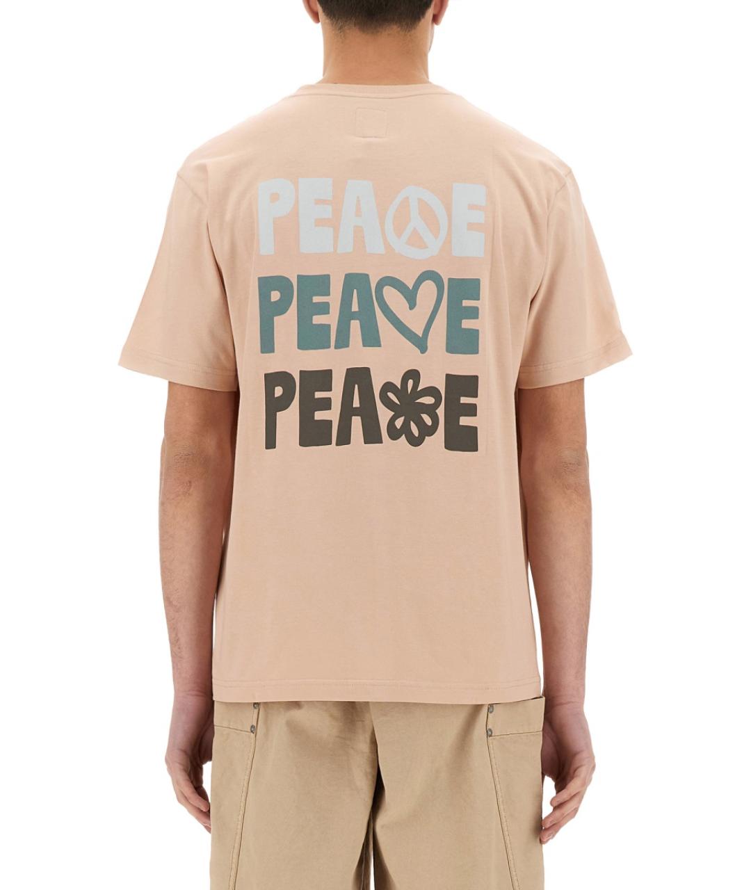 EMPORIO ARMANI Розовая хлопковая футболка, фото 3