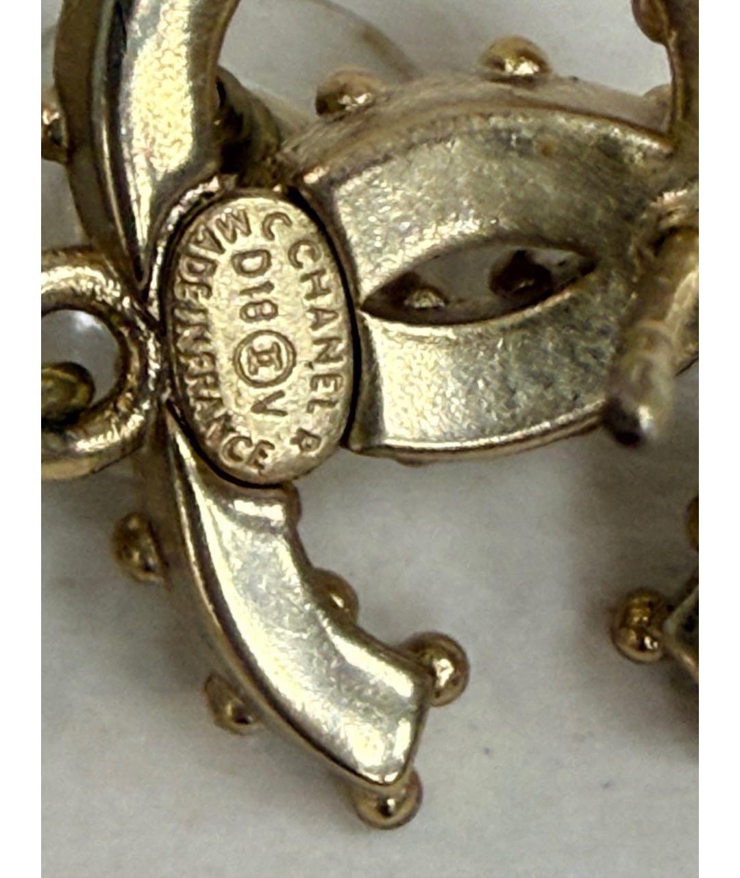 CHANEL Золотые серьги, фото 3