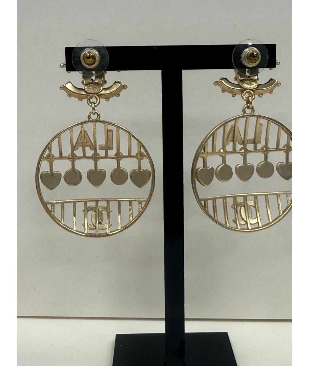 CHANEL Золотые серьги, фото 2