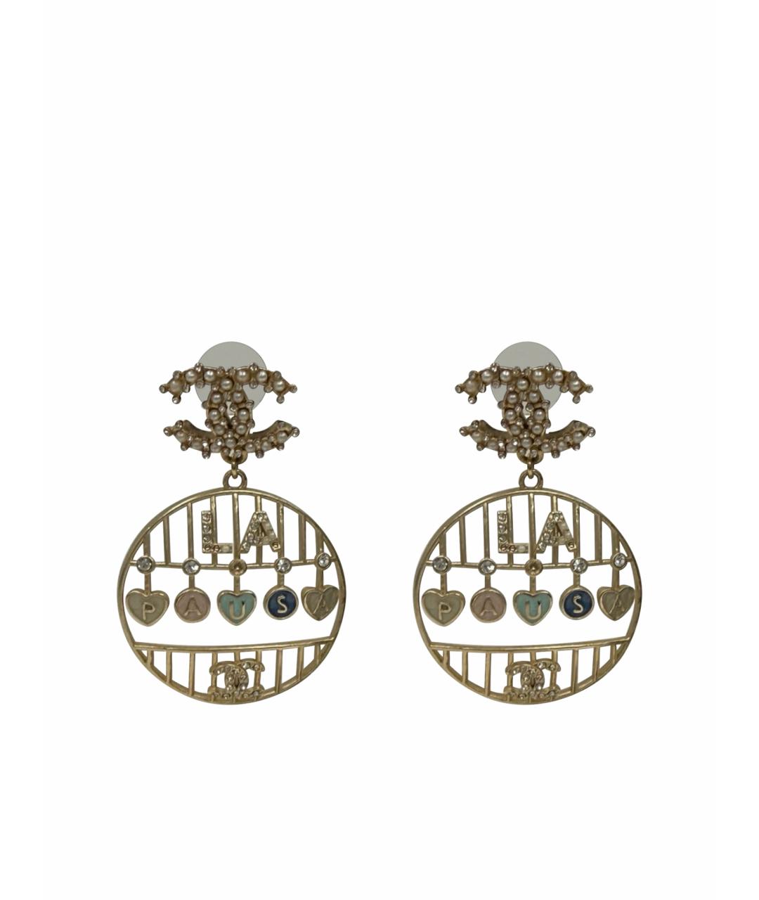 CHANEL Золотые серьги, фото 1