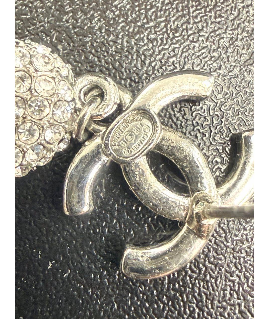 CHANEL Серебряные серьги, фото 3