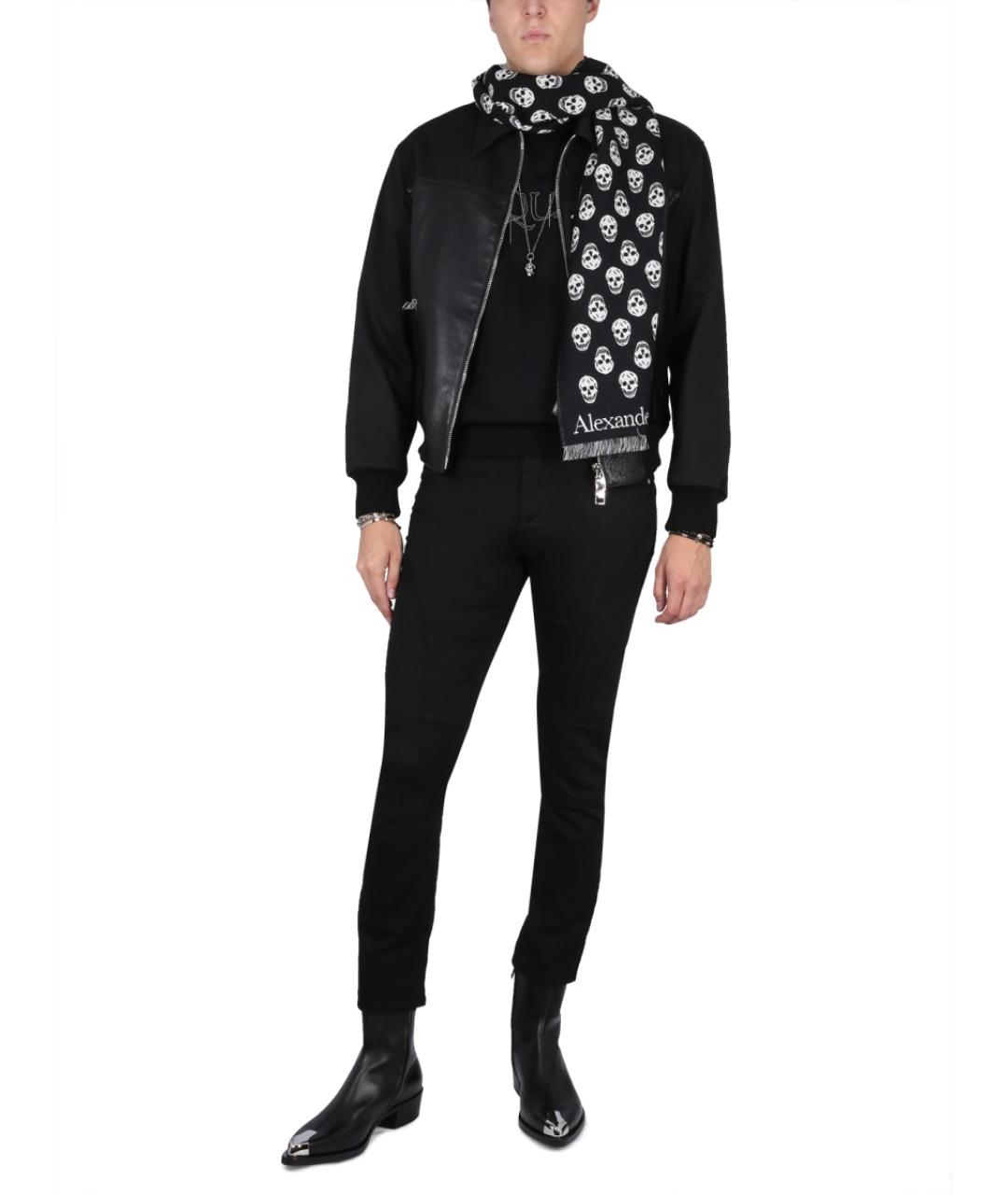 ALEXANDER MCQUEEN Черный шерстяной джемпер / свитер, фото 2