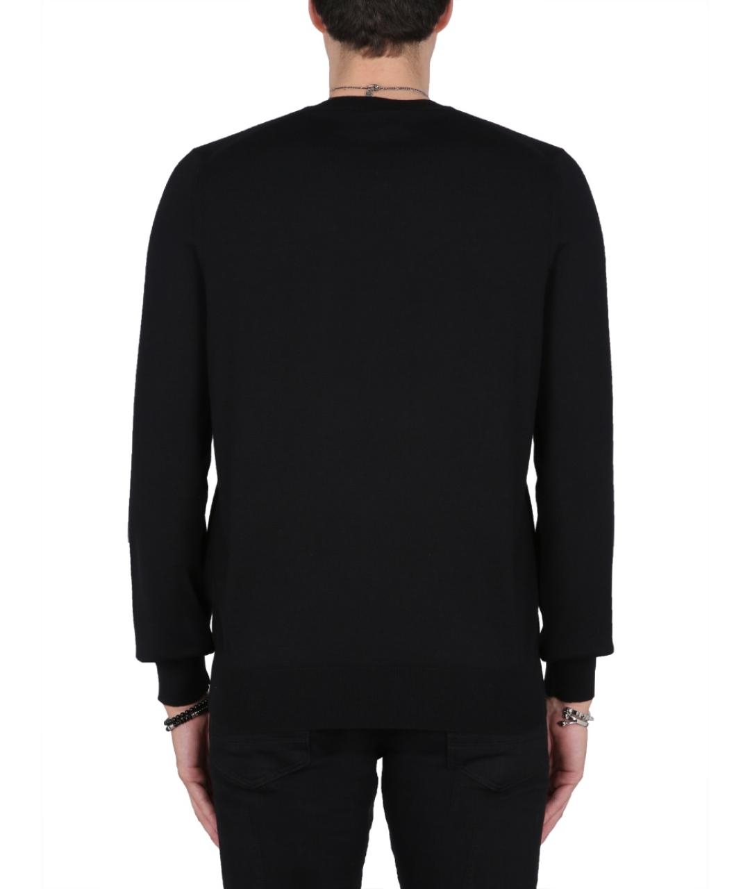 ALEXANDER MCQUEEN Черный шерстяной джемпер / свитер, фото 3