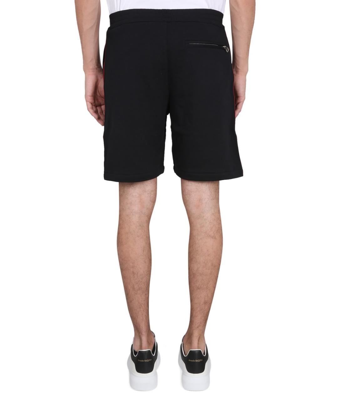 ALEXANDER MCQUEEN Черные хлопковые шорты, фото 4