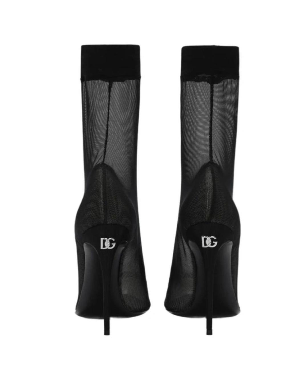 DOLCE&GABBANA Черные текстильные туфли, фото 3