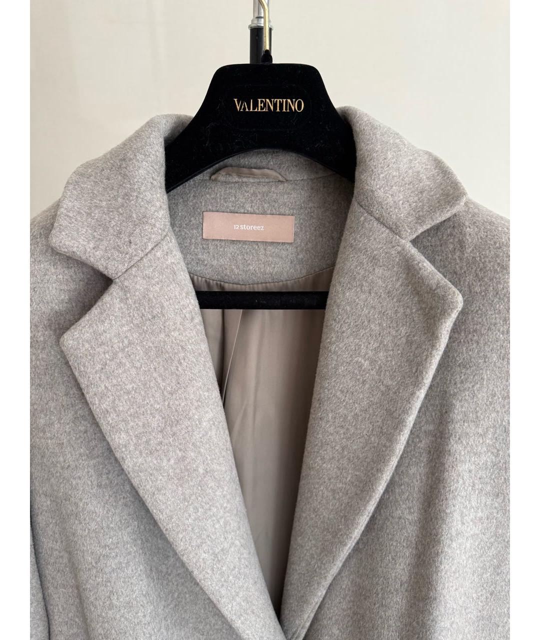 12 STOREEZ Бежевое шерстяное пальто, фото 4