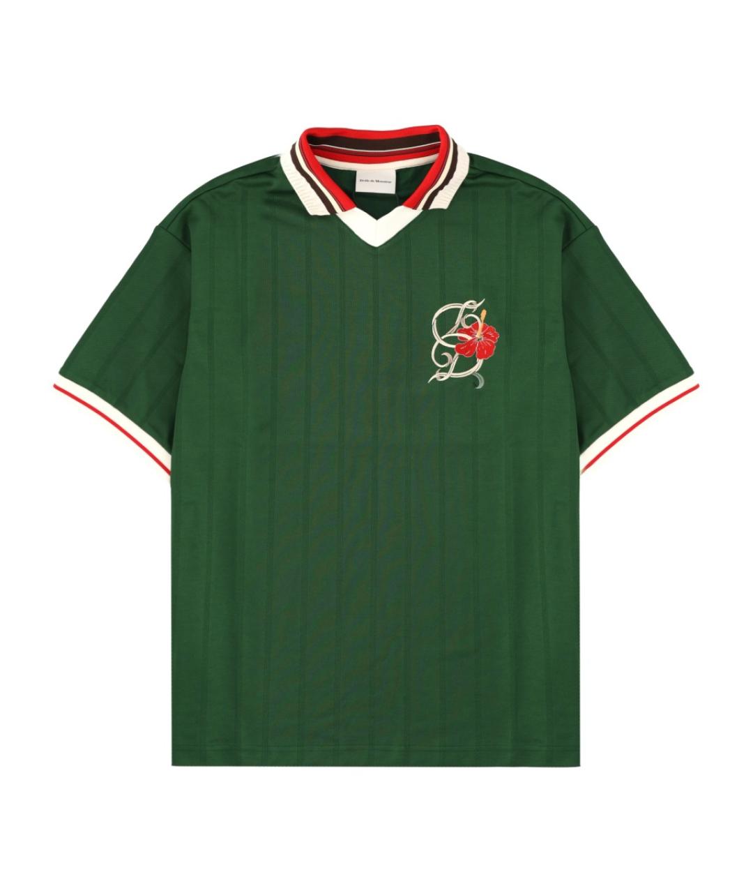 Drole de Monsieur Зеленые вискозное поло с коротким рукавом, фото 1