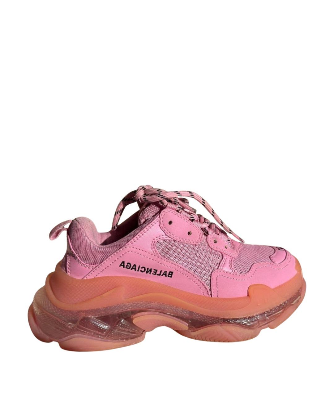 BALENCIAGA Розовые замшевые кроссовки, фото 1