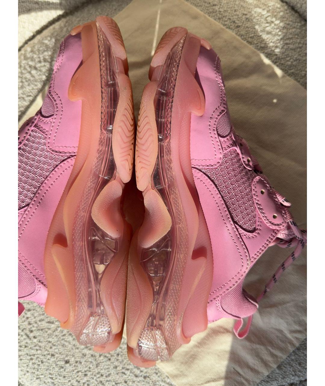 BALENCIAGA Розовые замшевые кроссовки, фото 6