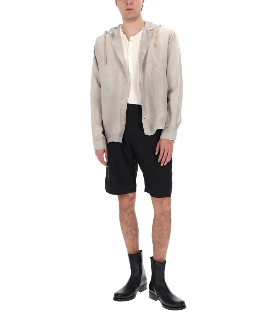 OUR LEGACY Черные хлопковые шорты, фото 2