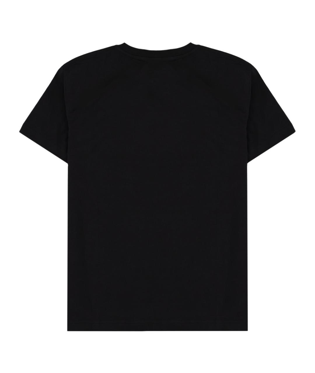 VERSACE JEANS COUTURE Черная хлопковая футболка, фото 2