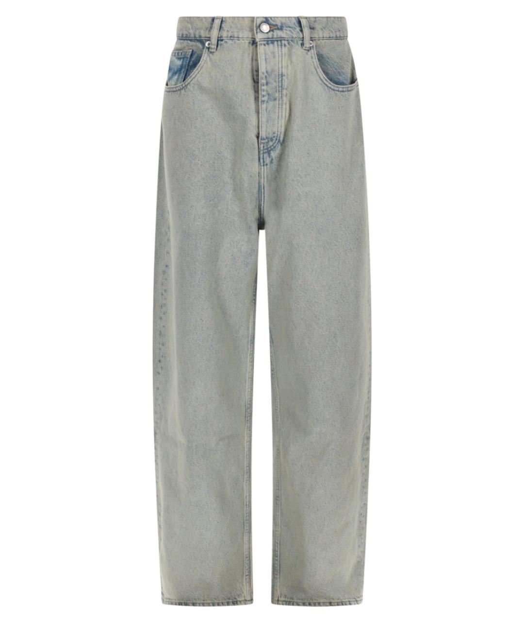 Drole de Monsieur Серые хлопковые прямые джинсы, фото 1