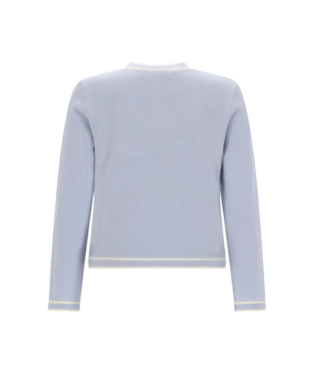 TORY BURCH Синий шерстяной джемпер / свитер, фото 2