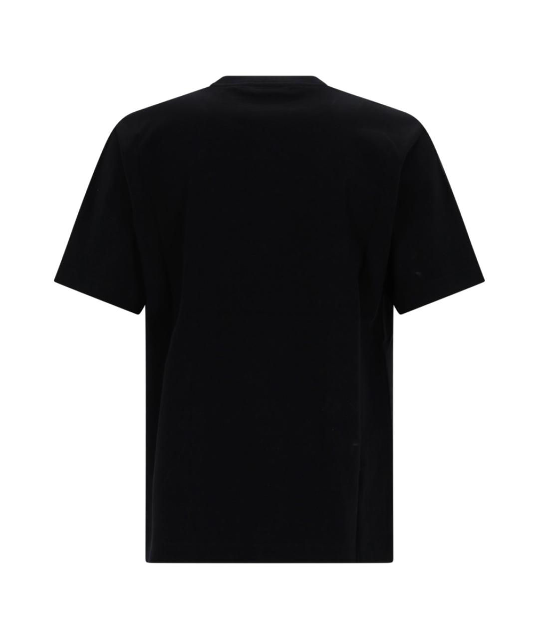BURBERRY Черная хлопковая футболка, фото 1