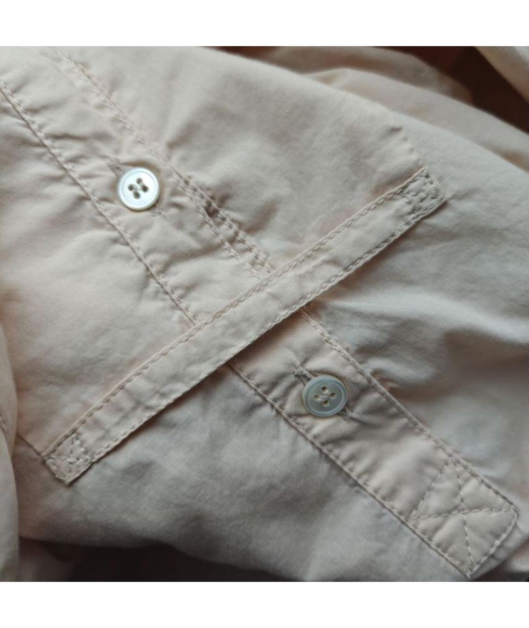 PRADA Бежевая хлопковая рубашка, фото 8