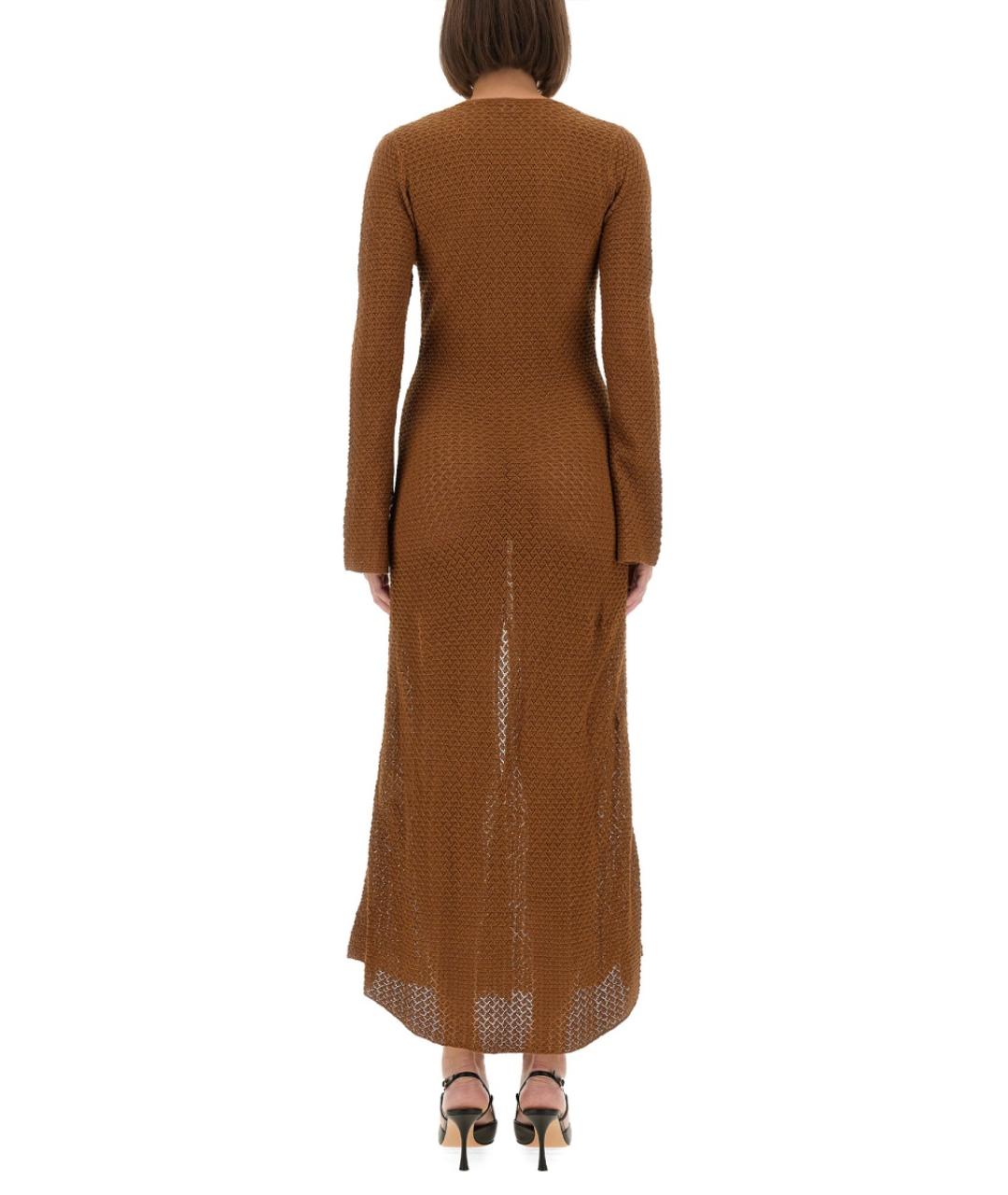 THE GARMENT Коричневое хлопковое повседневное платье, фото 3