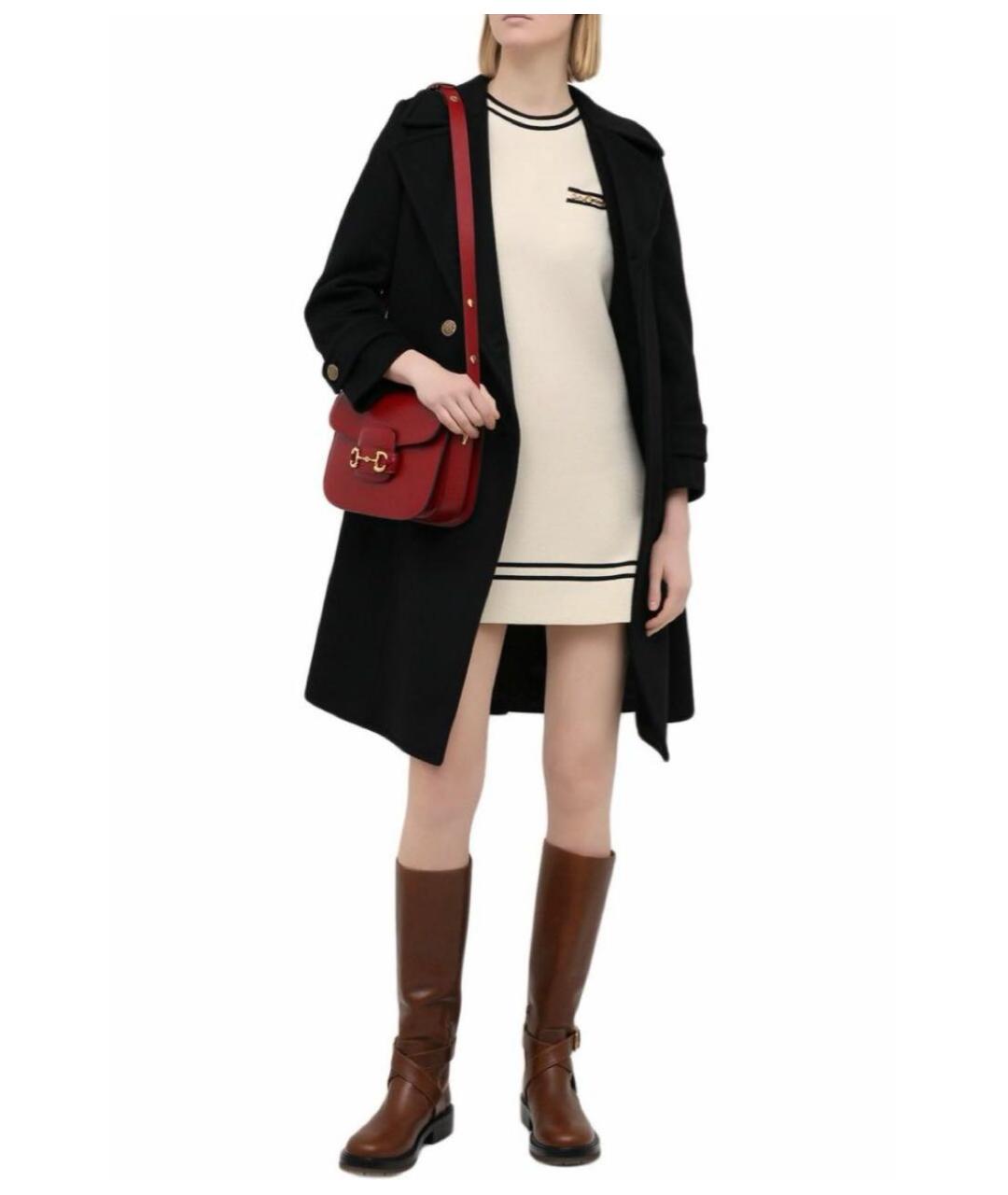 GUCCI Бежевое шерстяное повседневное платье, фото 5