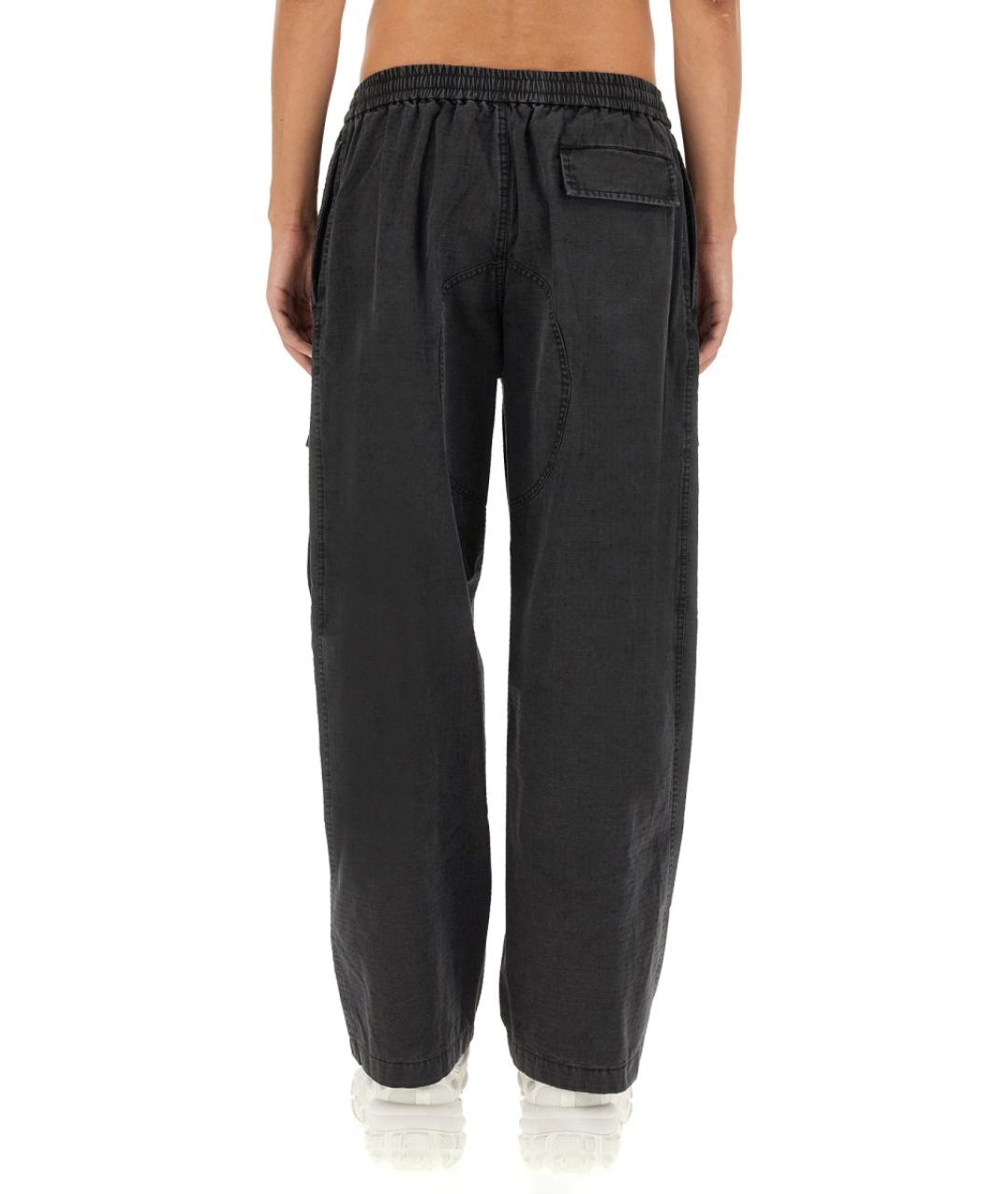 ACNE STUDIOS Черные хлопковые повседневные брюки, фото 3