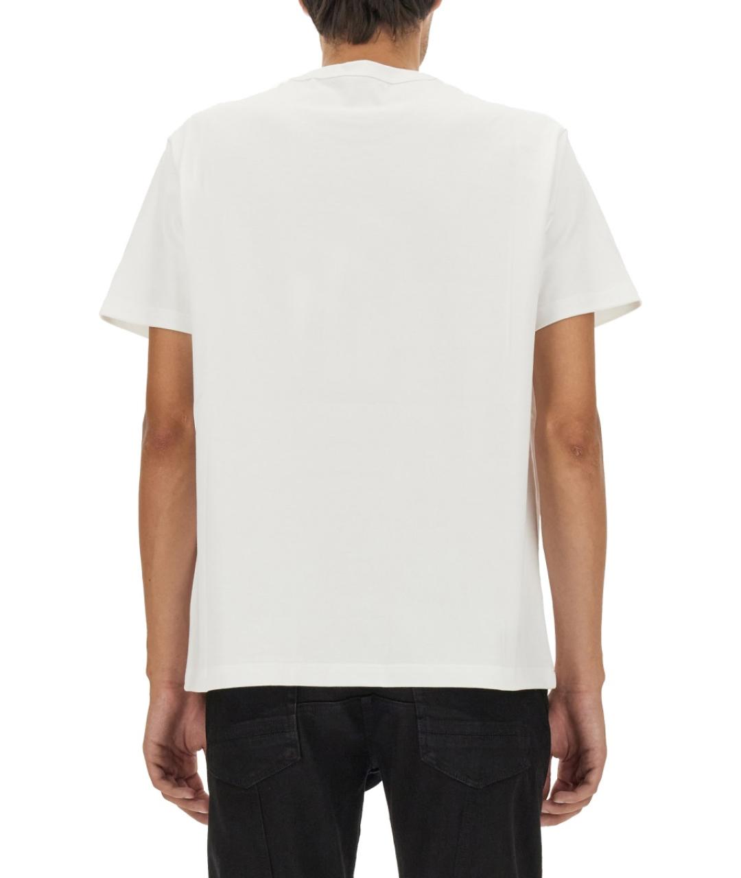ALEXANDER MCQUEEN Белая хлопковая футболка, фото 3