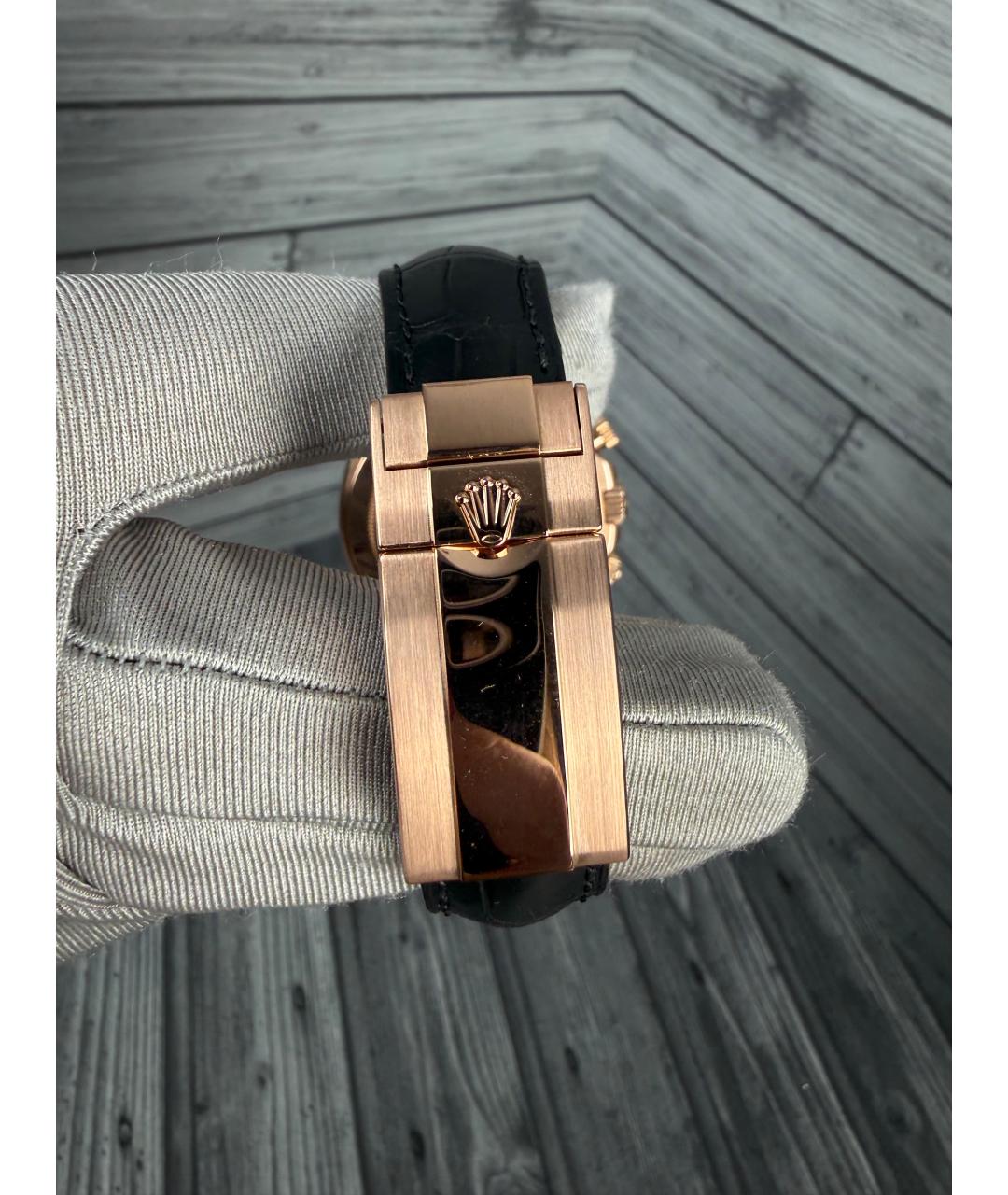 ROLEX Бежевые часы из розового золота, фото 8