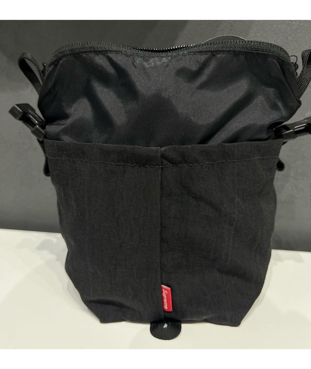 SUPREME Черная сумка на плечо, фото 4