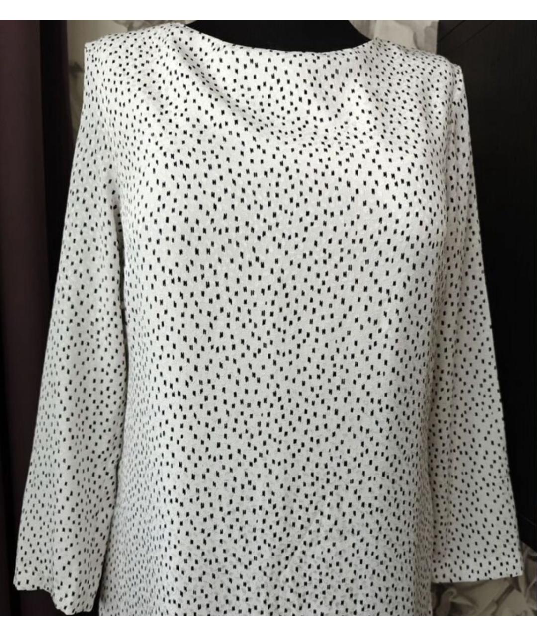 SANDRO Белое вискозное повседневное платье, фото 5