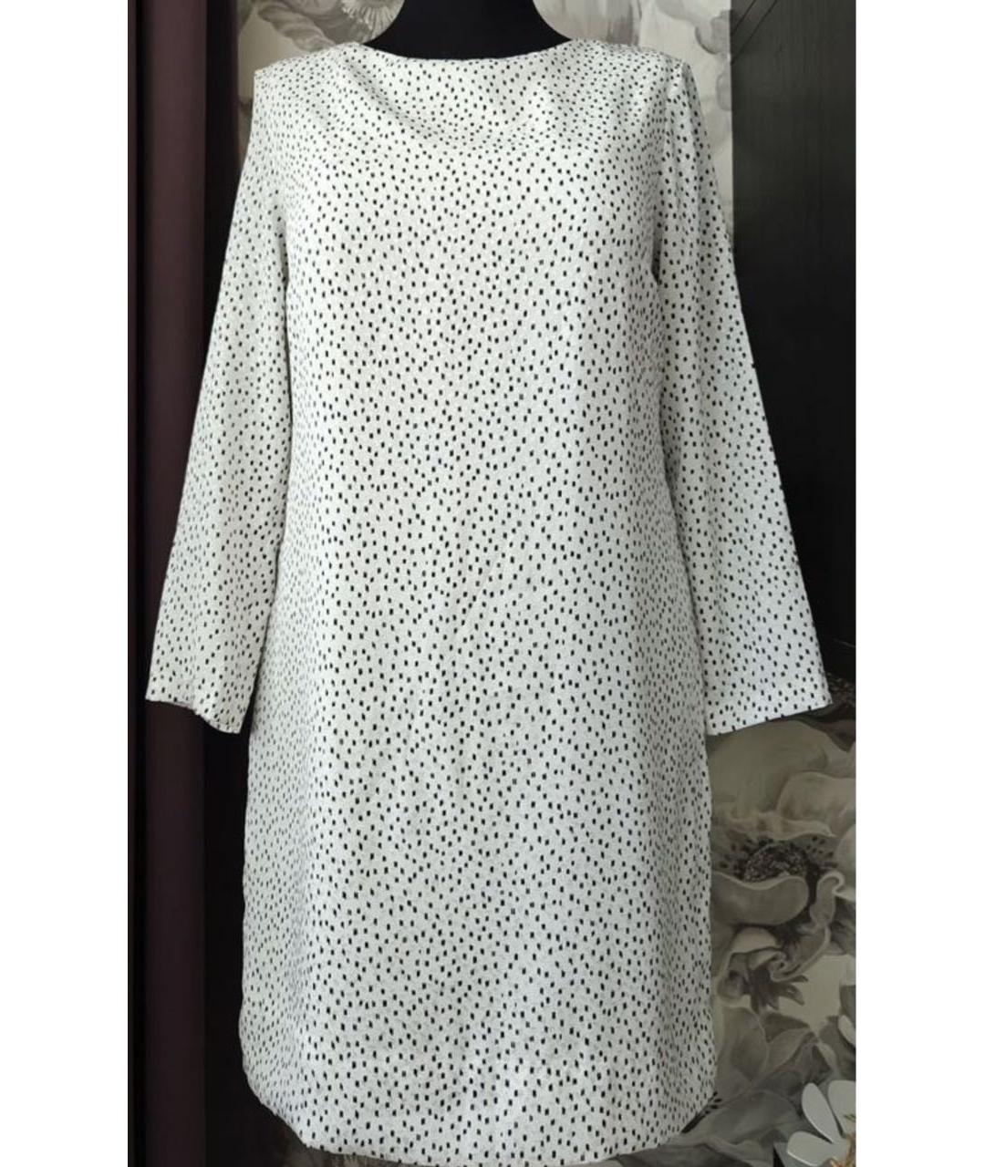 SANDRO Белое вискозное повседневное платье, фото 9