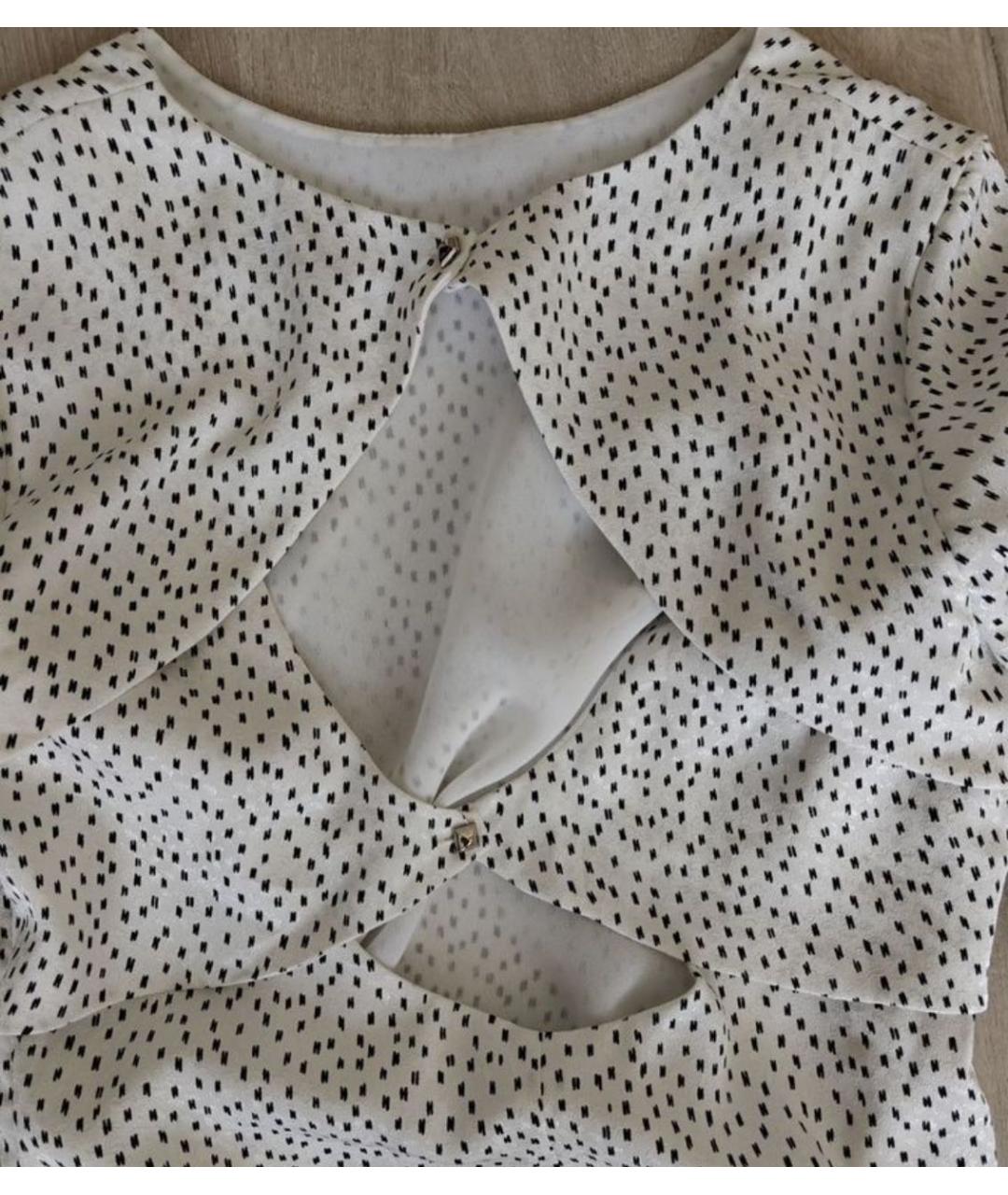 SANDRO Белое вискозное повседневное платье, фото 6