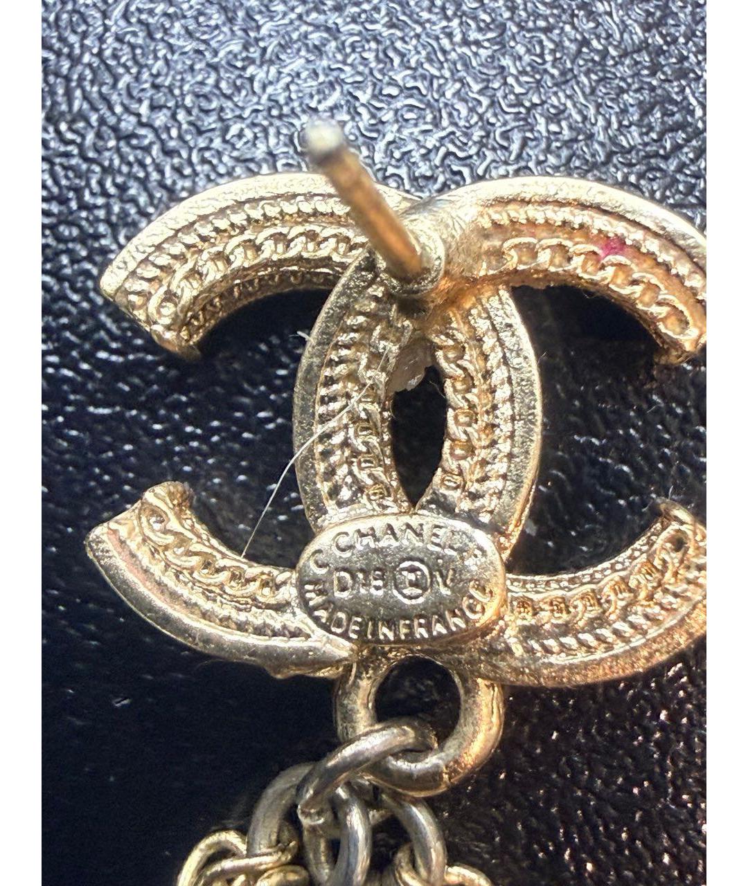 CHANEL Золотые серьги, фото 3