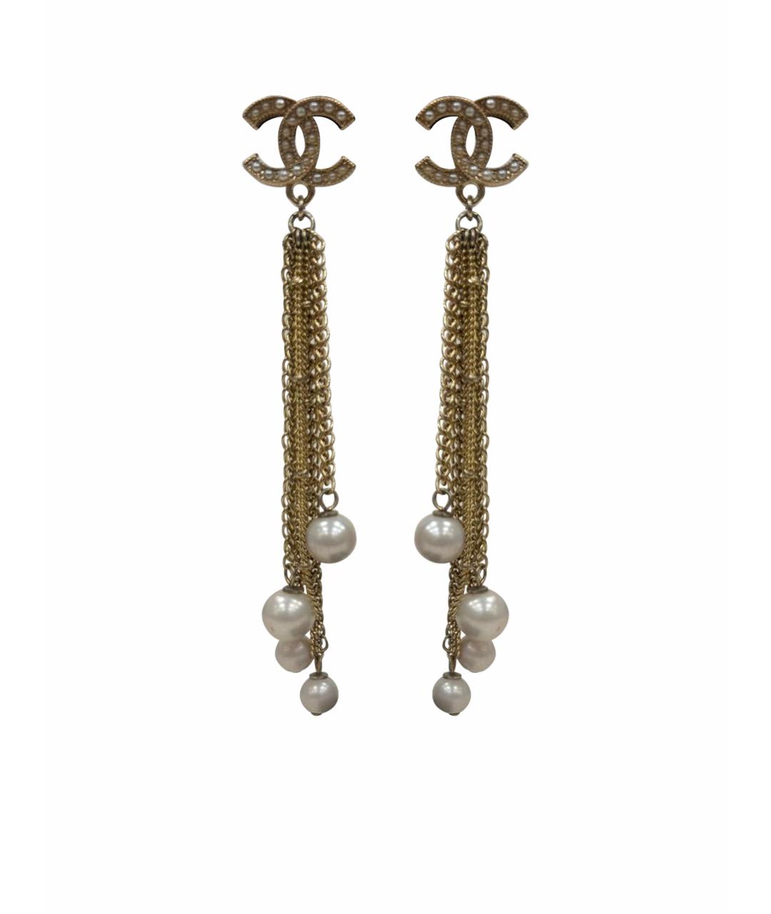 CHANEL Золотые серьги, фото 1