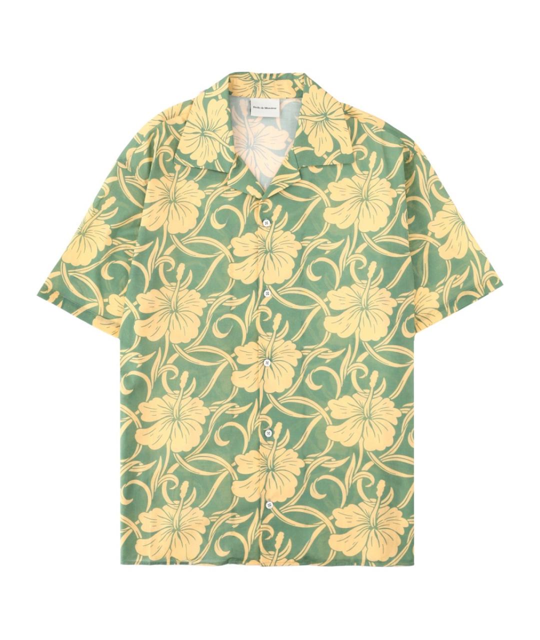 Drole de Monsieur Зеленая хлопковая кэжуал рубашка, фото 1