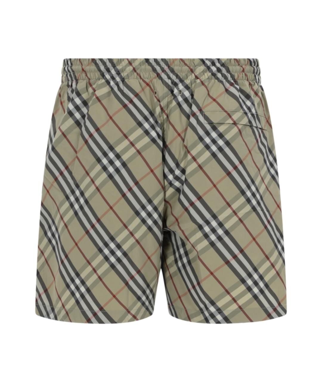 BURBERRY Зеленые полиамидовые плавки, фото 2